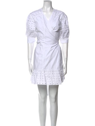 Tanya Taylor V-Neck Mini Dress