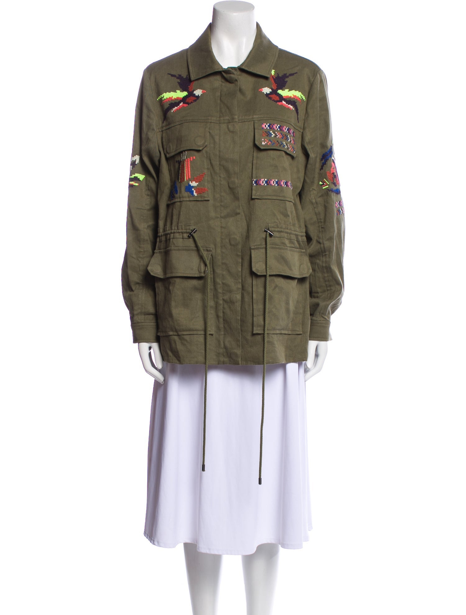 Tanya Taylor Linen Utility Jacket