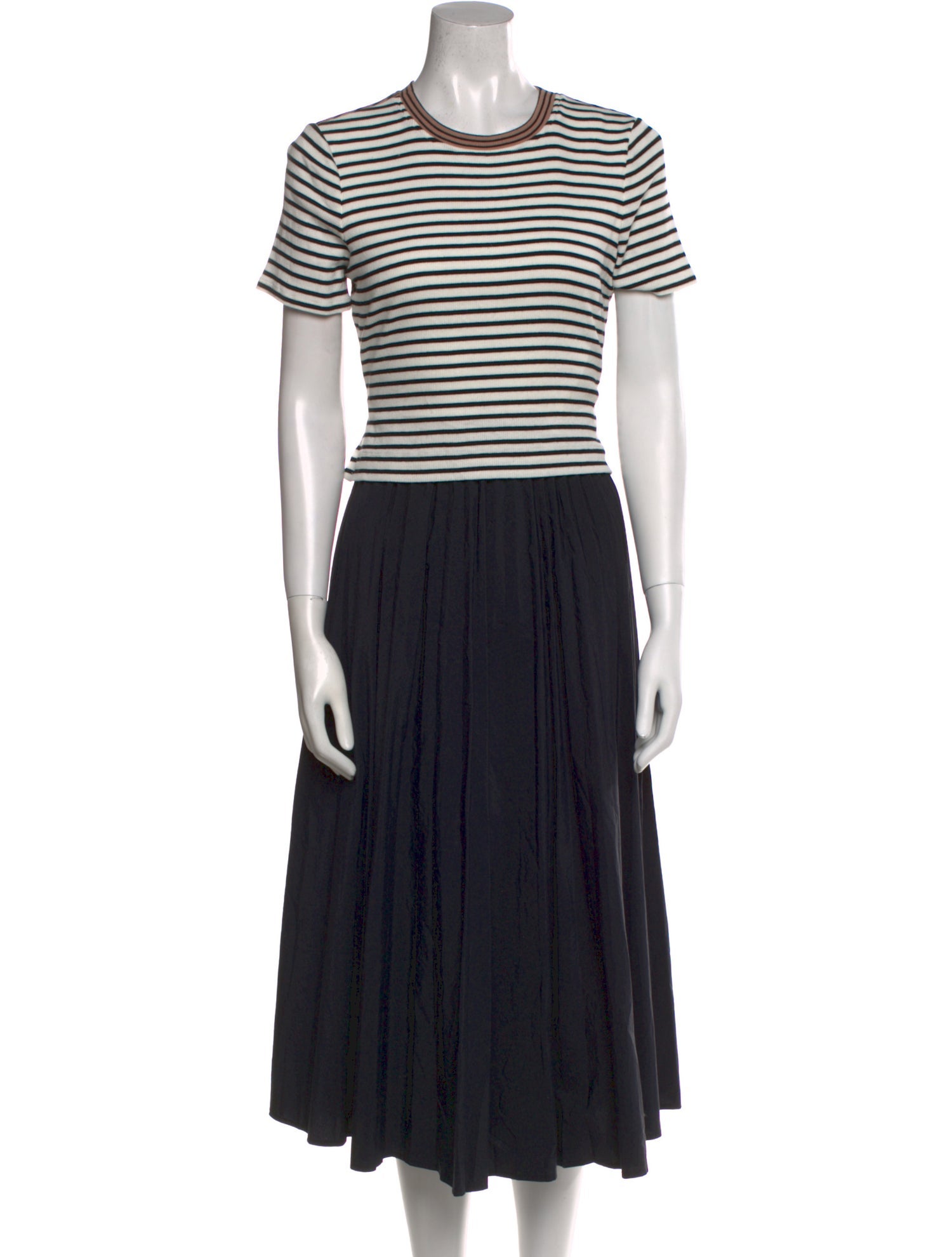 Tanya Taylor Striped Long Dress