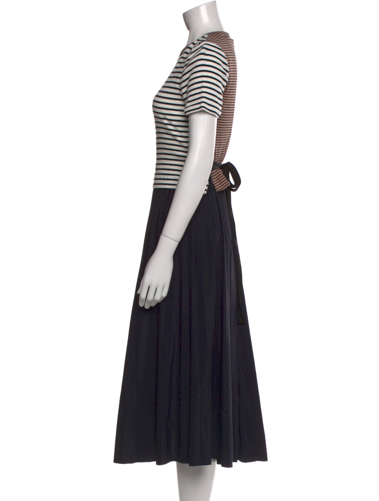 Tanya Taylor Striped Long Dress