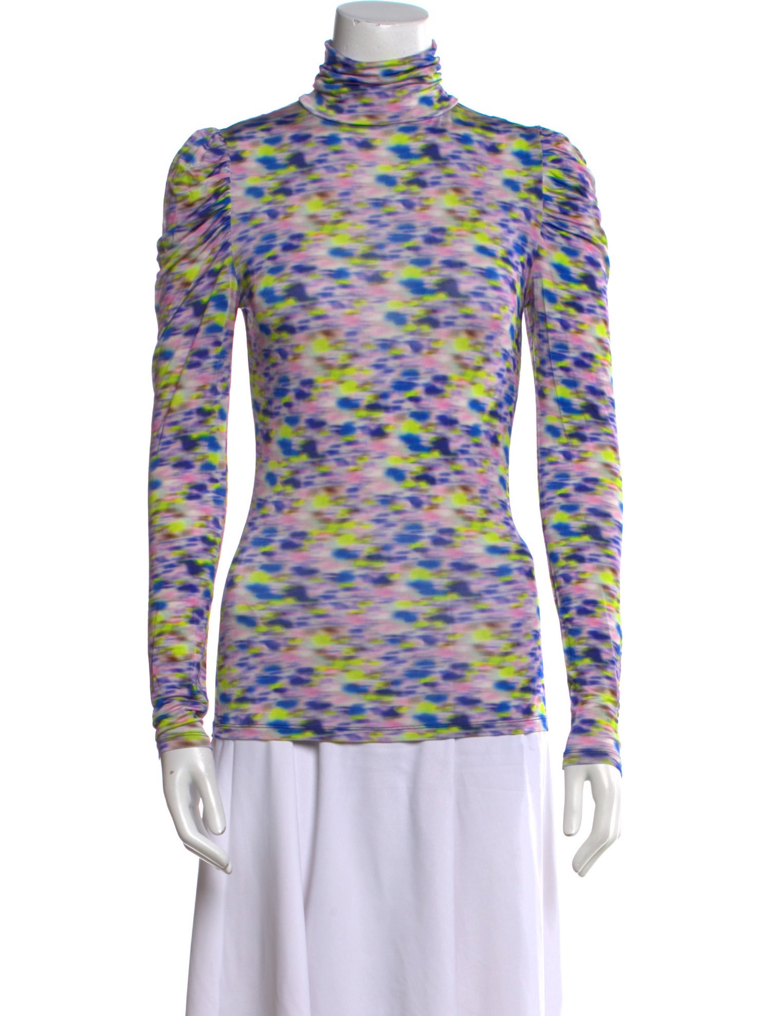 Tanya Taylor Printed Turtleneck Top w/ Tags