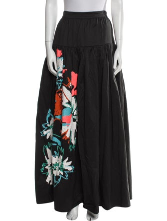 Tanya Taylor Printed Long Skirt