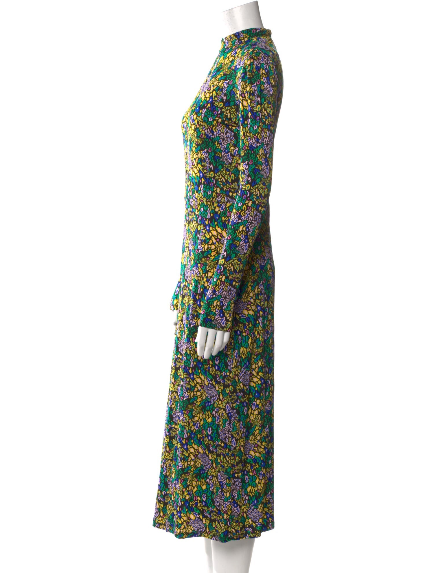 Tanya Taylor Floral Print Midi Length Dress