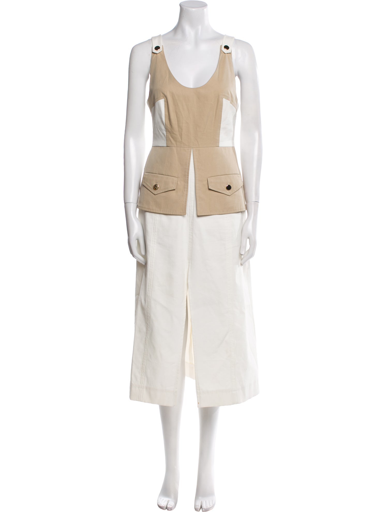 Tanya Taylor Scoop Neck Long Dress