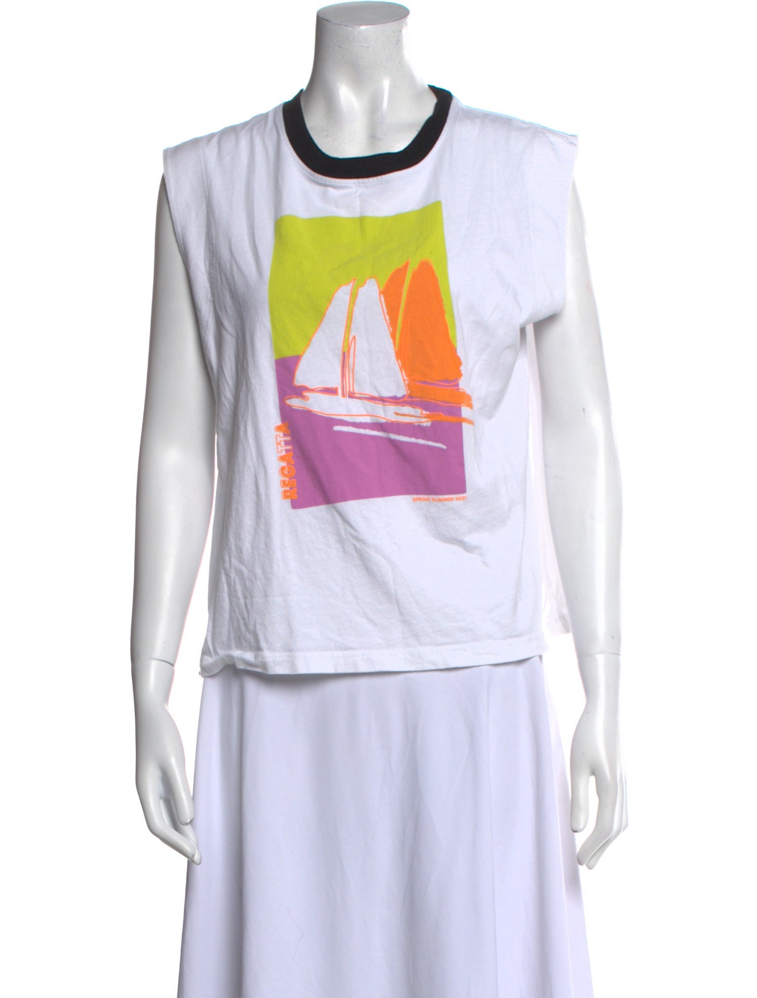 Tanya Taylor Graphic Print Crew Neck T-Shirt