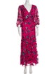 Tanya Taylor Floral Print Long Dress