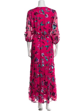 Tanya Taylor Floral Print Long Dress