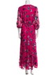 Tanya Taylor Floral Print Long Dress