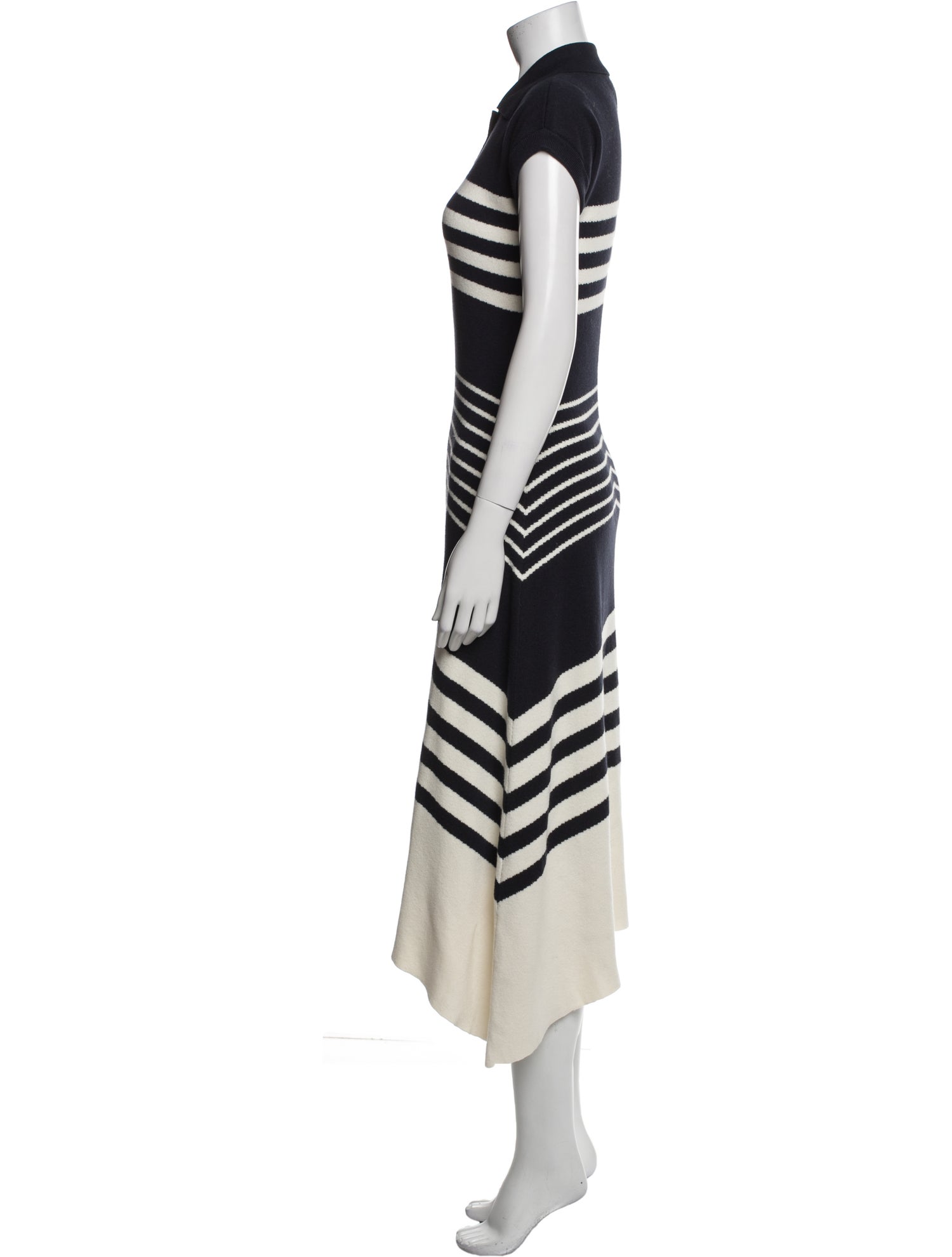 Tanya Taylor Striped Long Dress