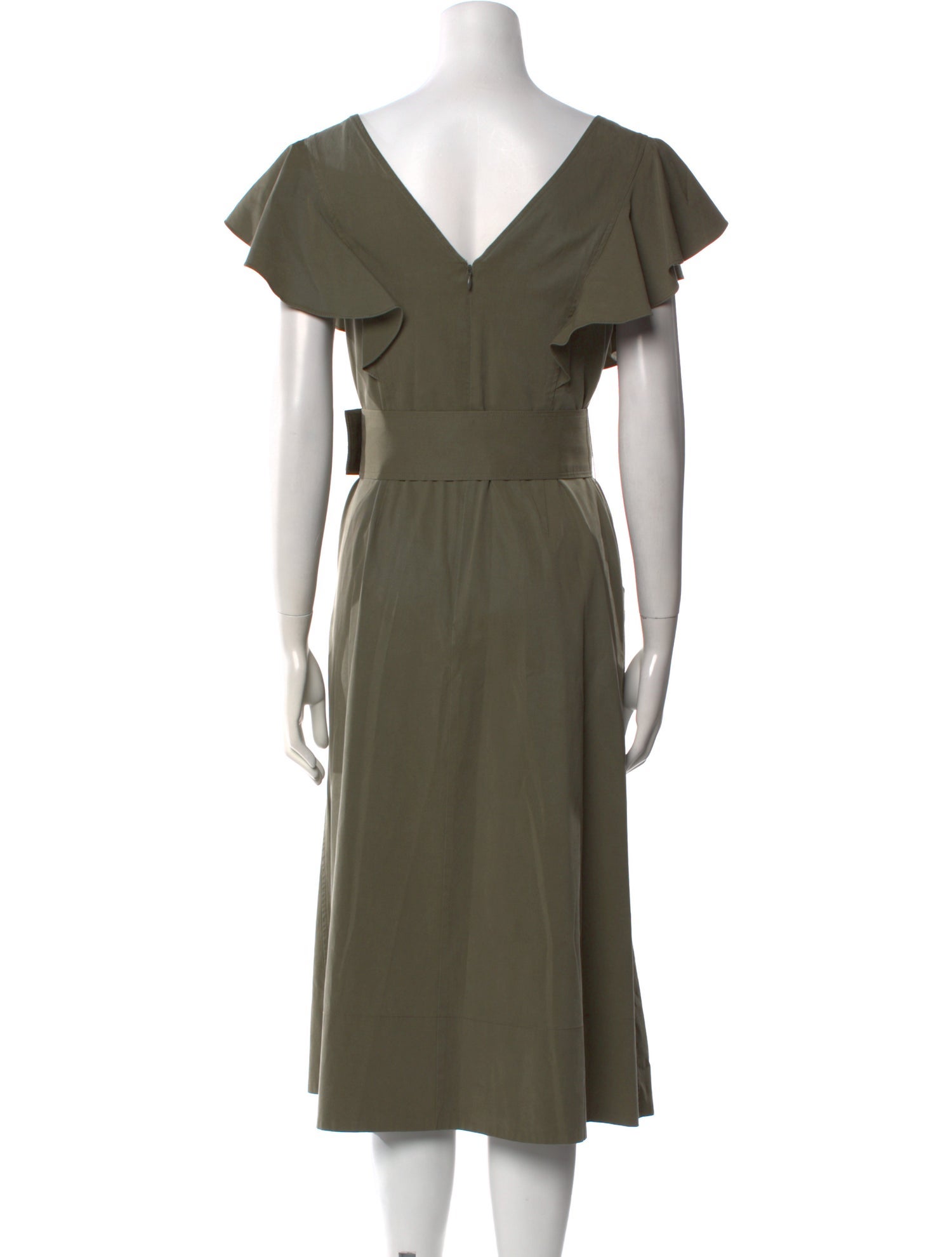 Tanya Taylor V-Neck Midi Length Dress