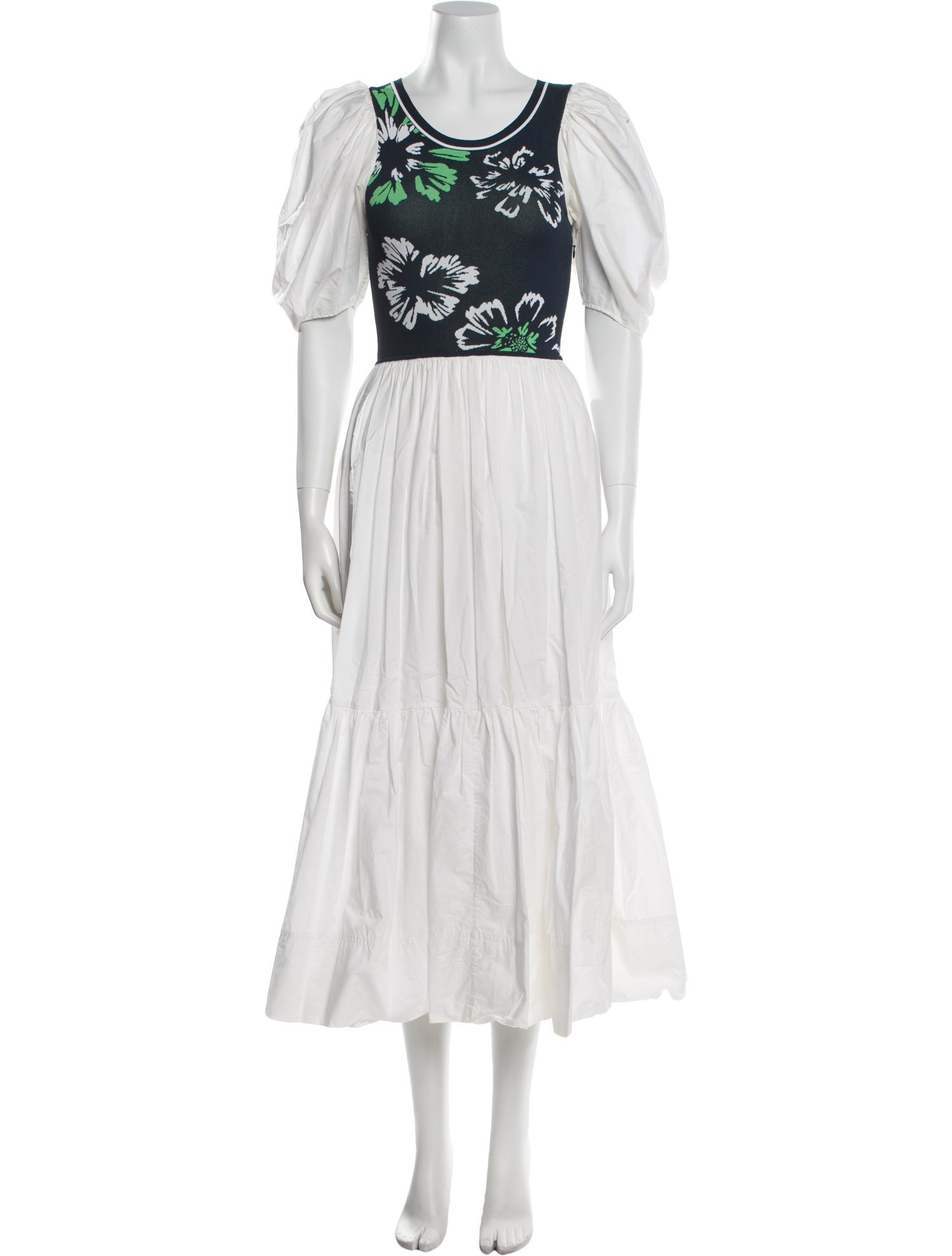 Tanya Taylor Graphic Print Long Dress