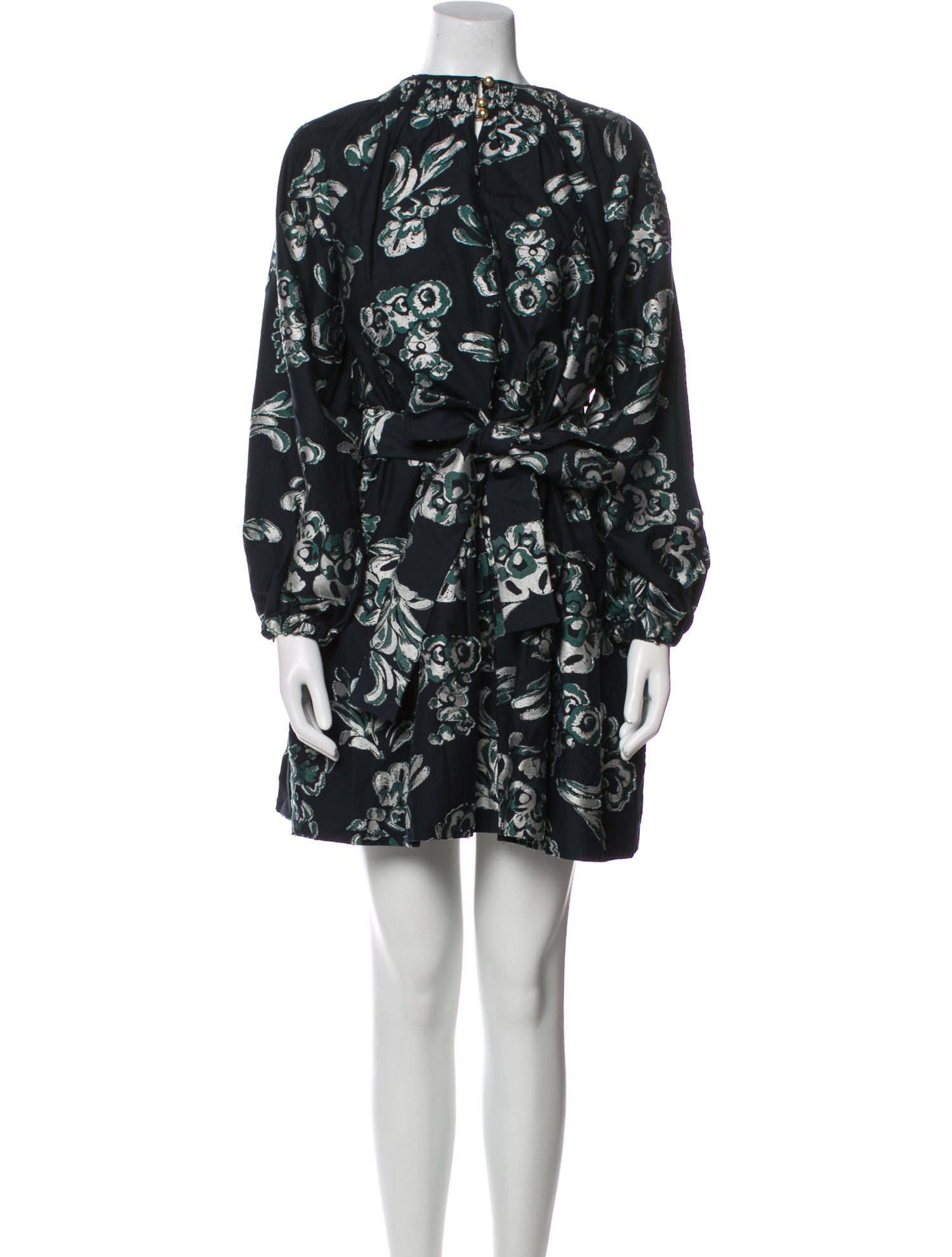 Tanya Taylor Floral Print Mini Dress