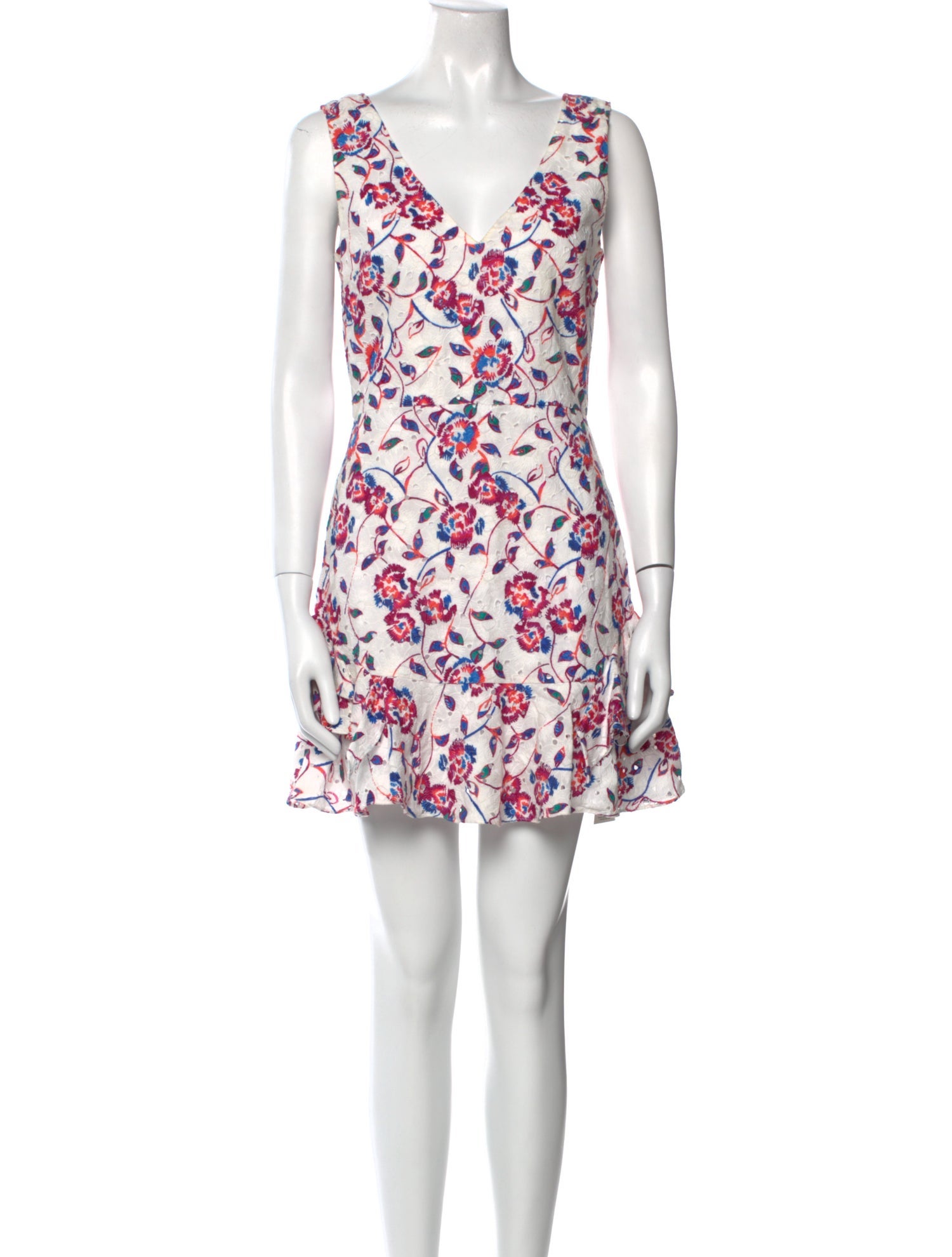 Tanya Taylor Floral Print Mini Dress