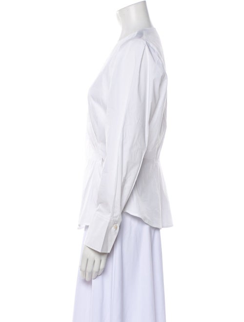 Tanya Taylor V-Neck Long Sleeve Blouse