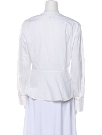 Tanya Taylor V-Neck Long Sleeve Blouse