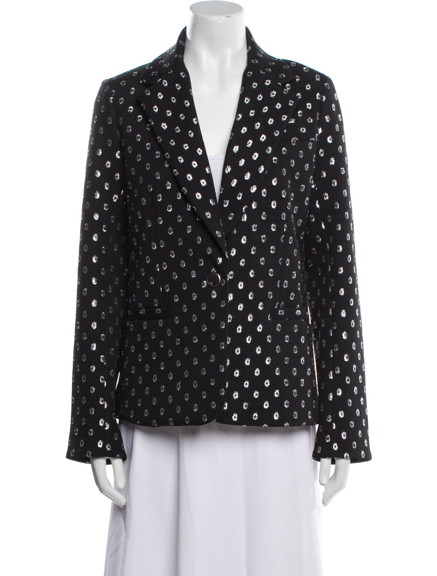 Tanya Taylor Silk Printed Blazer w/ Tags