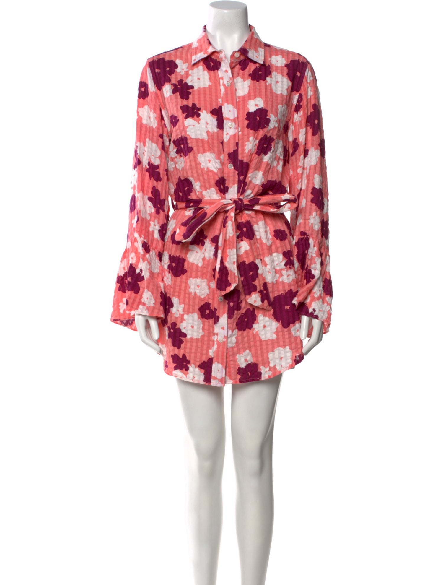 Tanya Taylor Floral Print Mini Dress
