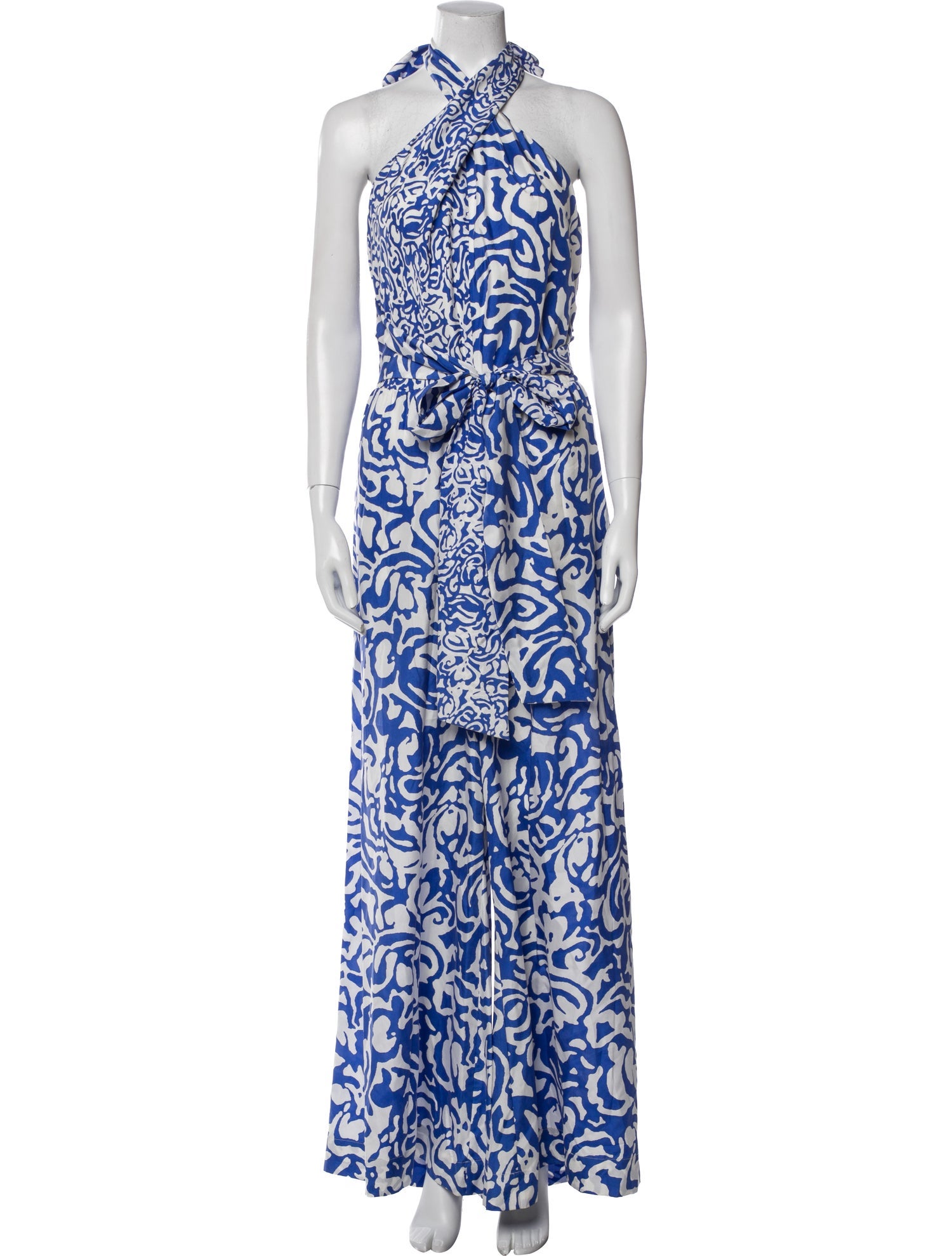 Tanya Taylor Silk Printed Jumpsuit