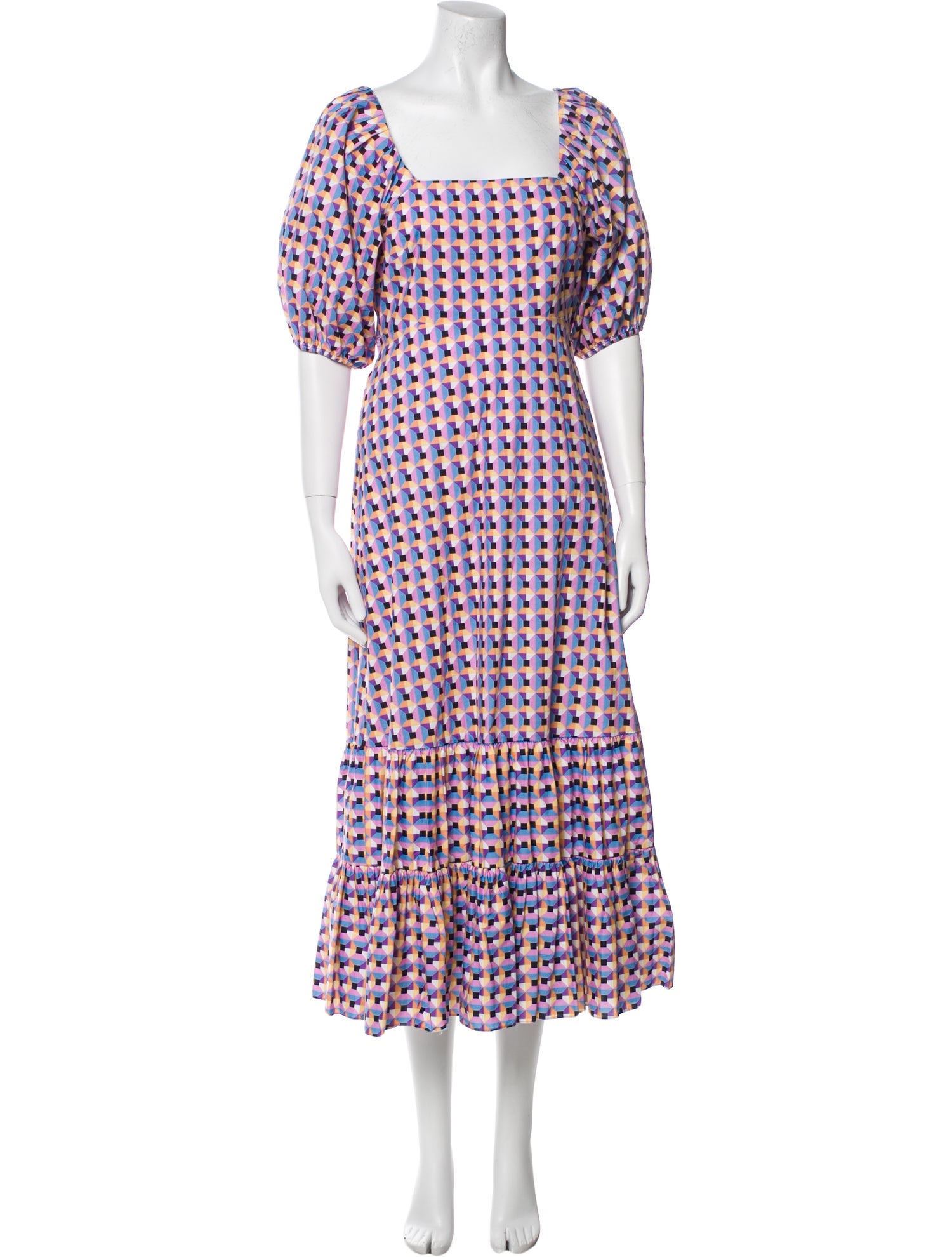 Tanya Taylor Printed Long Dress