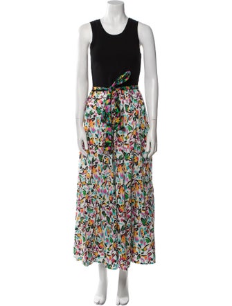 Tanya Taylor Printed Long Dress