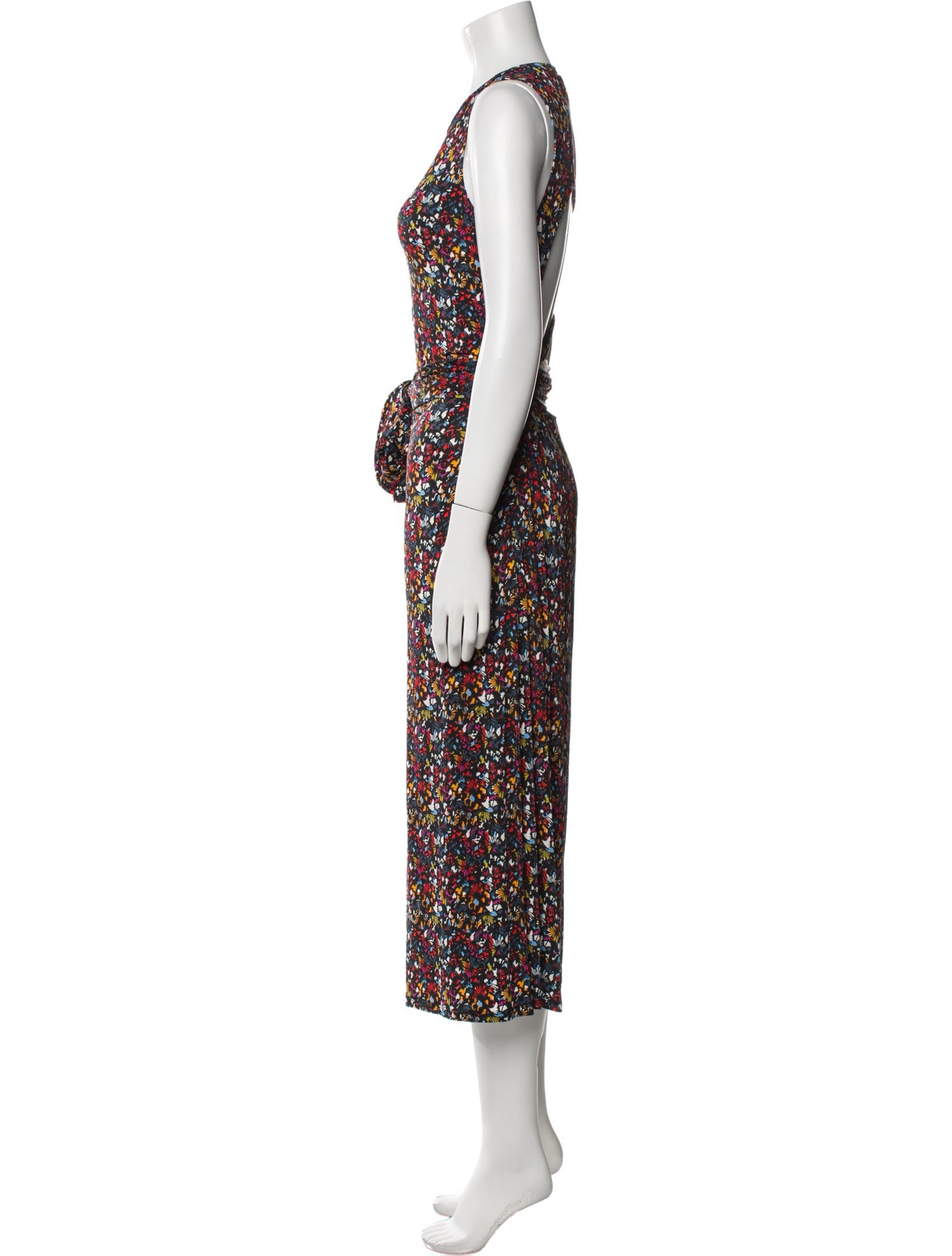 Tanya Taylor Floral Print Long Dress