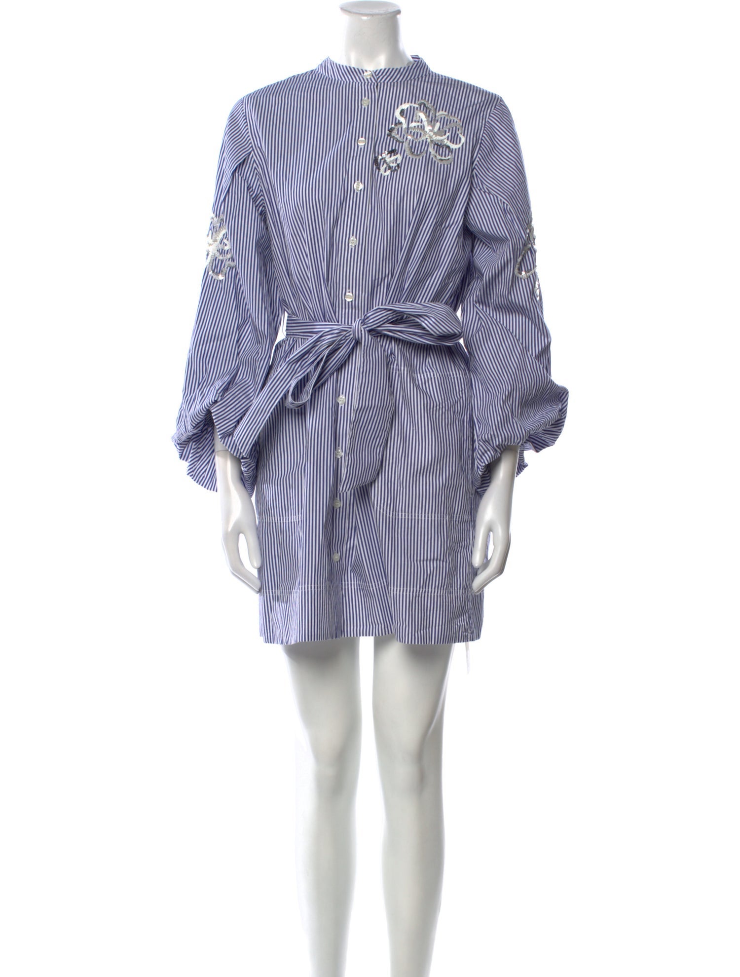 Tanya Taylor Striped Mini Dress