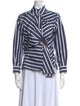 Tanya Taylor Striped Long Sleeve Button-Up Top