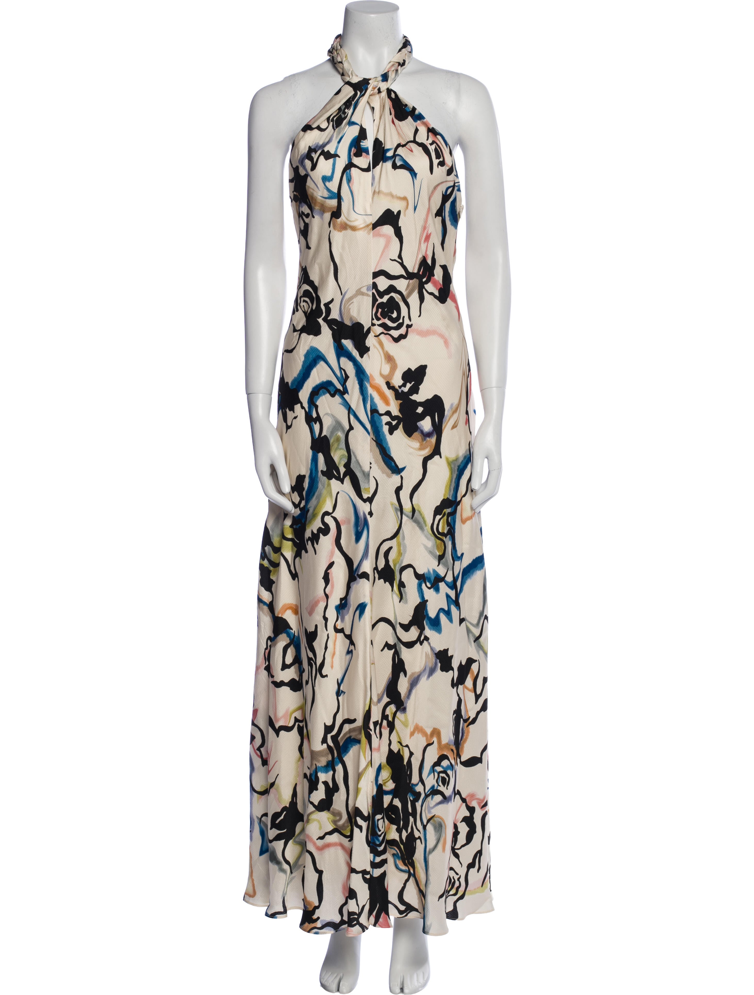 Tanya Taylor Printed Long Dress