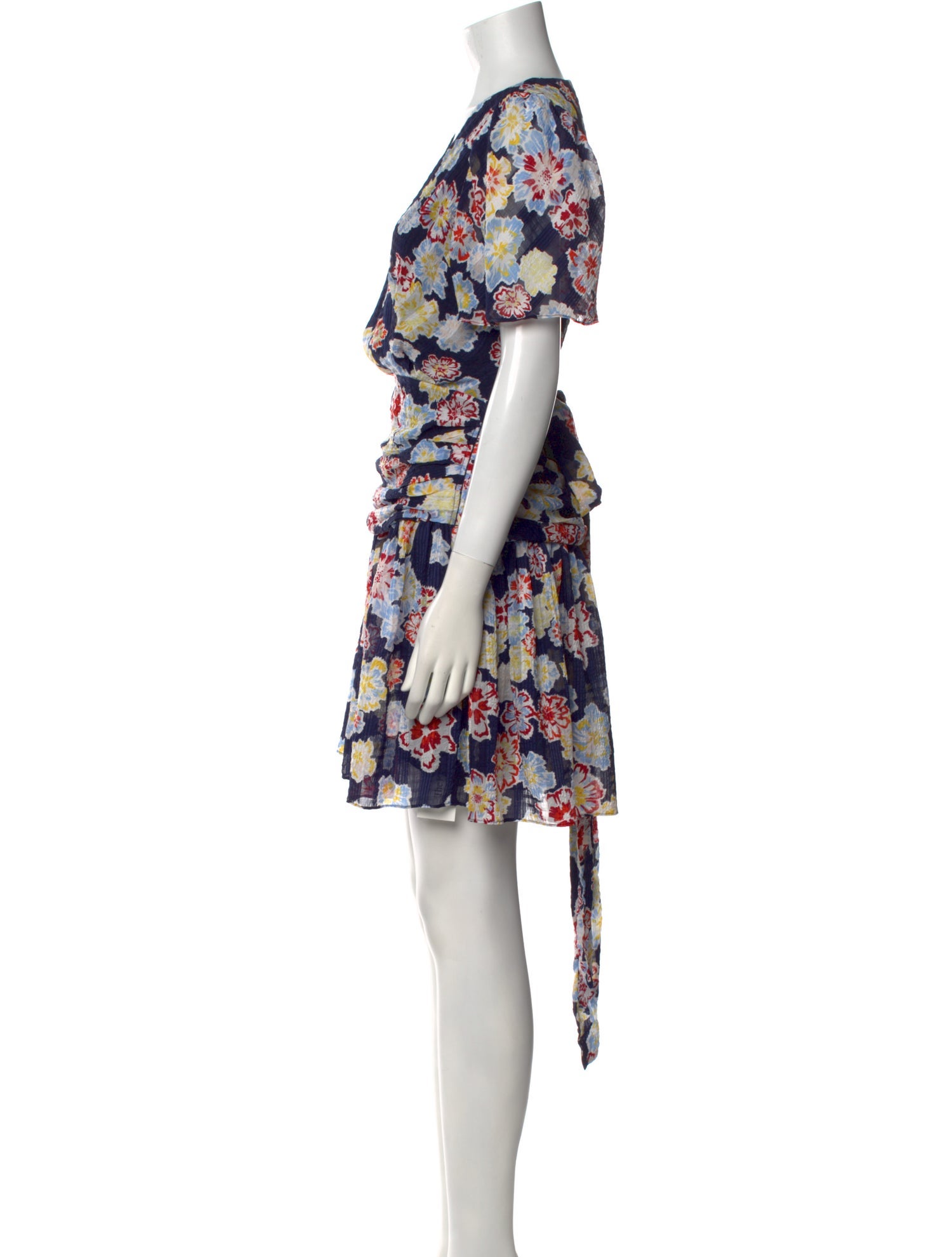 Tanya Taylor Floral Print Mini Dress