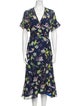 Tanya Taylor Floral Print Long Dress