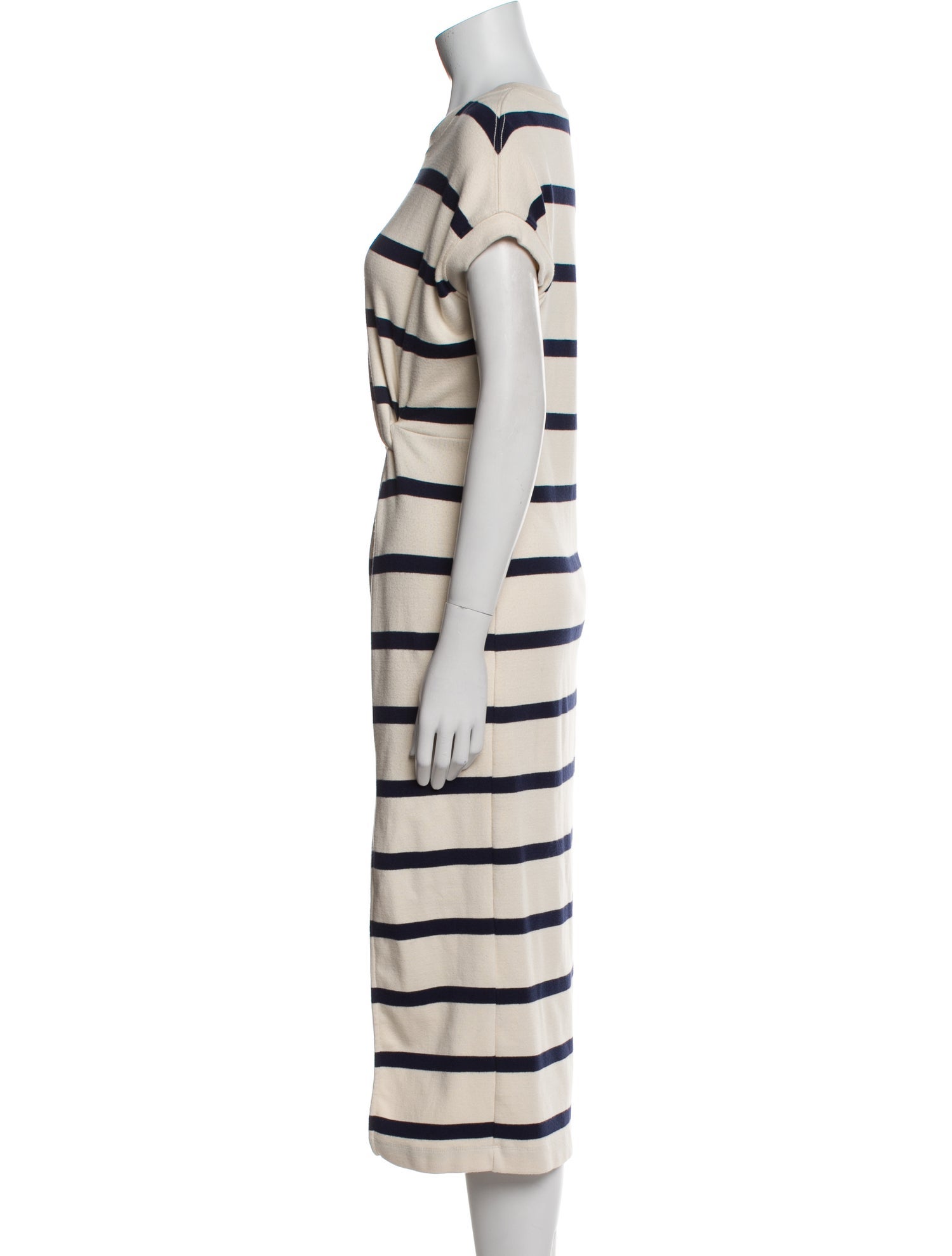 Tanya Taylor Striped Midi Length Dress