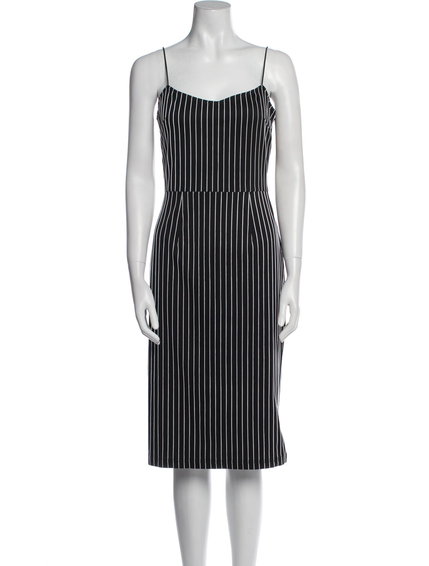 Tanya Taylor Striped Midi Length Dress