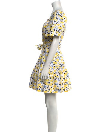 Tanya Taylor Floral Print Mini Dress