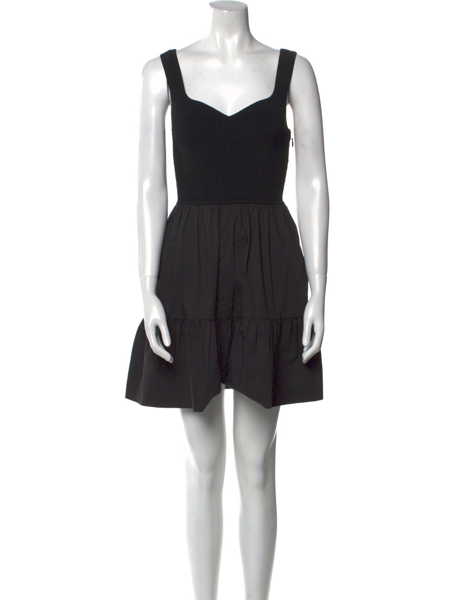 Tanya Taylor Square Neckline Mini Dress