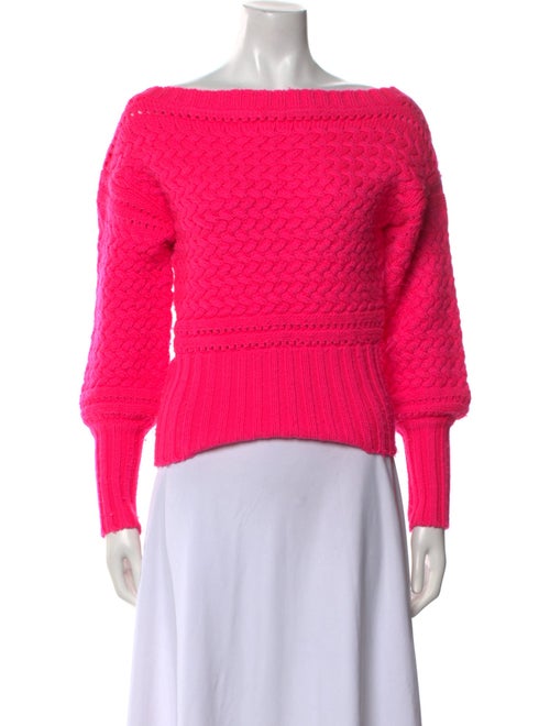 Tanya Taylor Wool Bateau Neckline Sweater