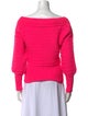 Tanya Taylor Wool Bateau Neckline Sweater
