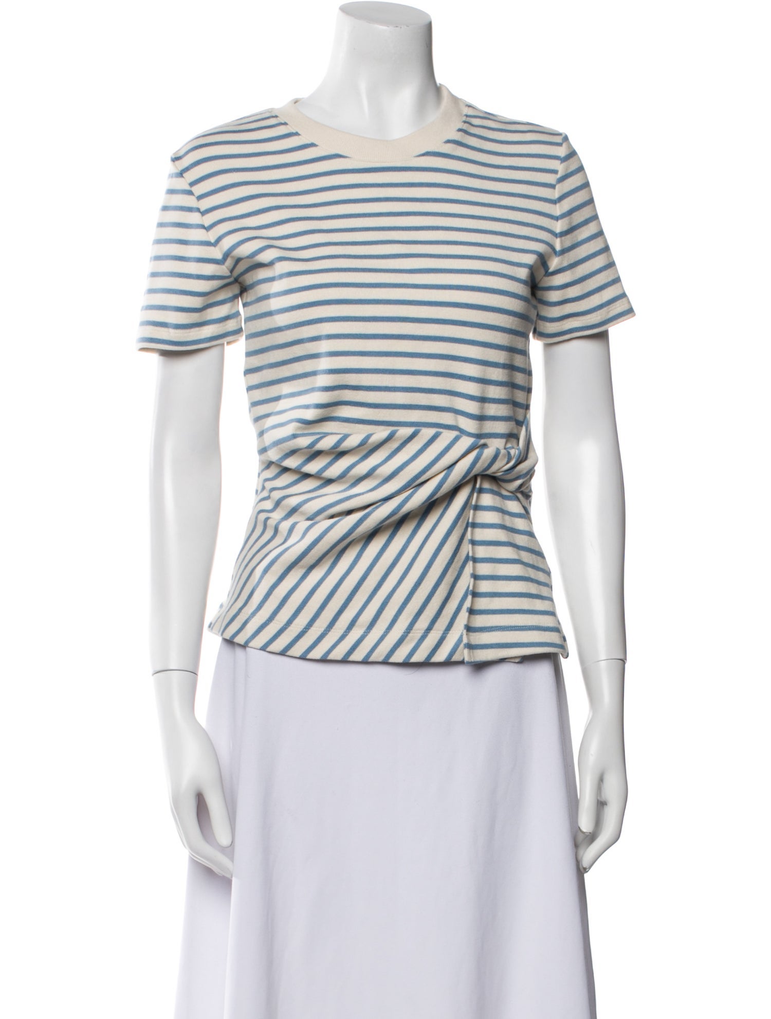 Tanya Taylor Striped Crew Neck T-Shirt w/ Tags