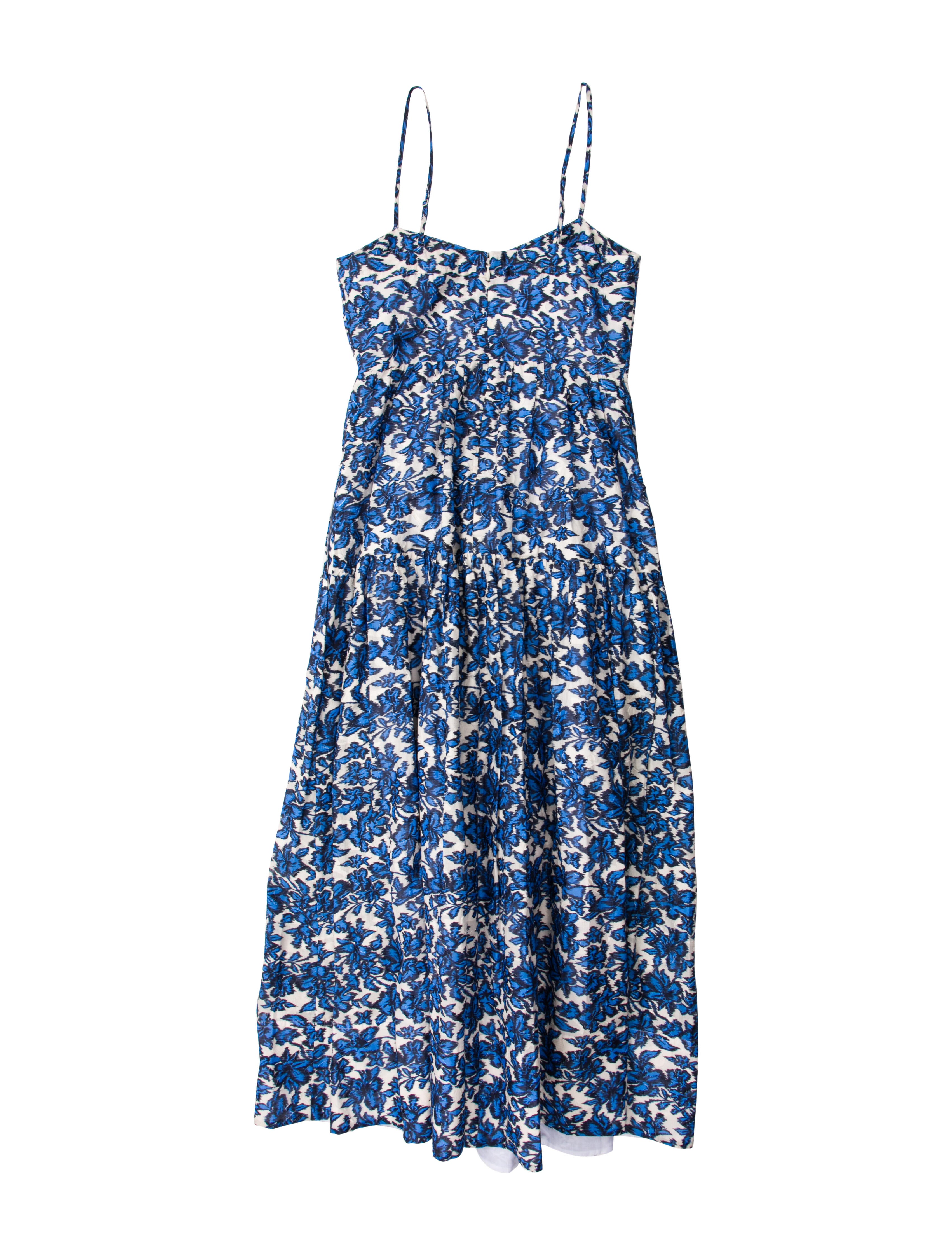 Tanya Taylor Floral Print Long Dress