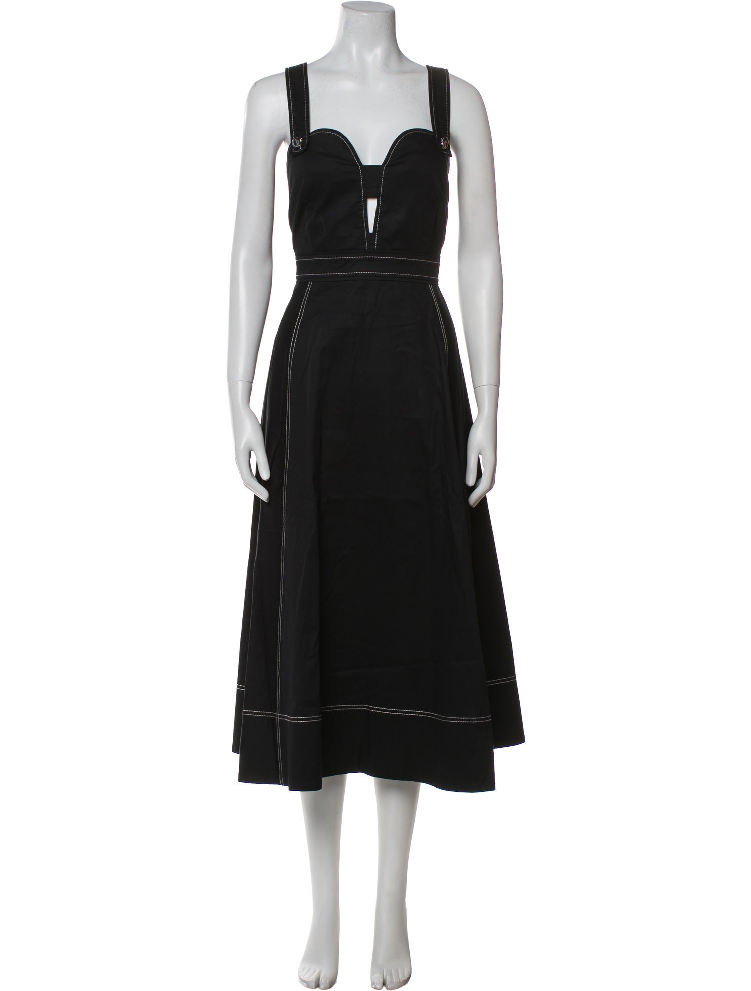 Tanya Taylor Square Neckline Long Dress