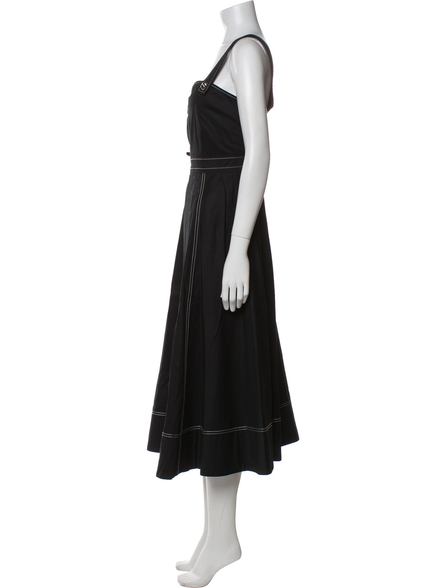 Tanya Taylor Square Neckline Long Dress