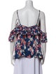 Tanya Taylor Silk Floral Print Blouse