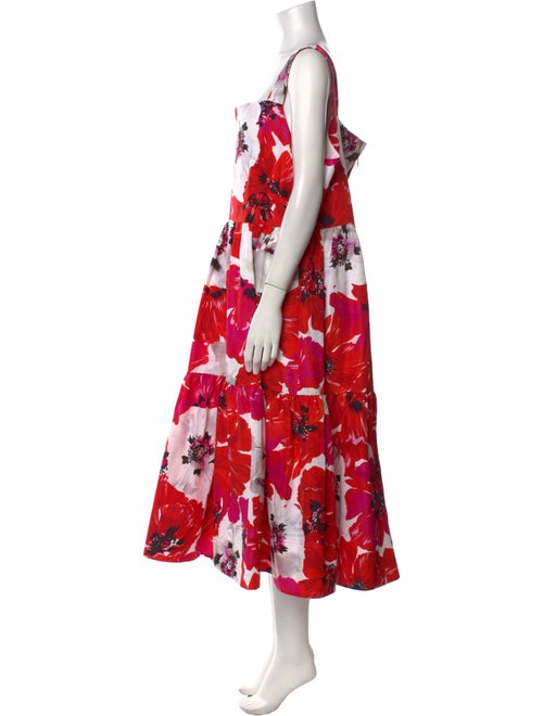 Tanya Taylor Floral Print Long Dress