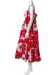 Tanya Taylor Floral Print Long Dress
