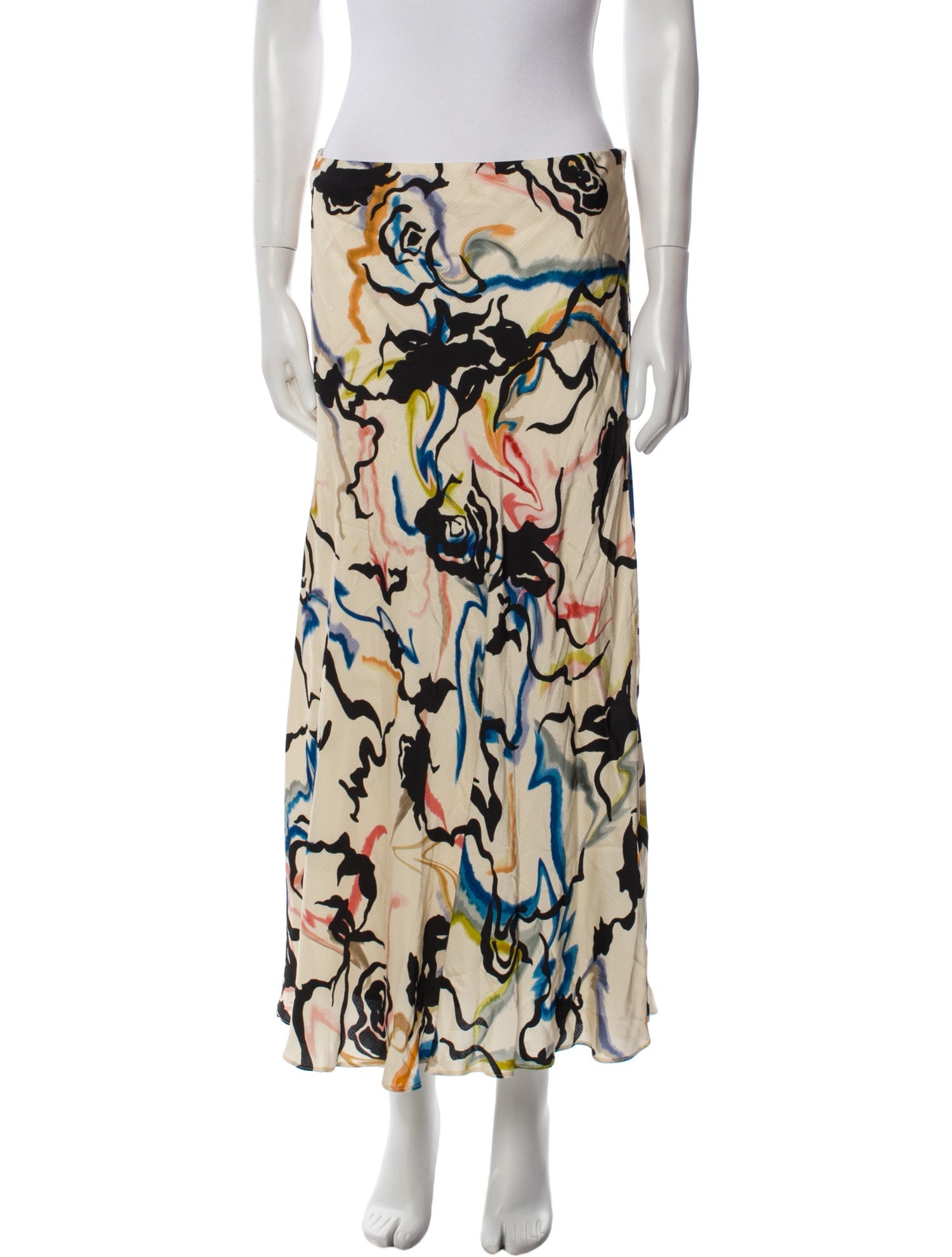 Tanya Taylor Printed Midi Length Skirt