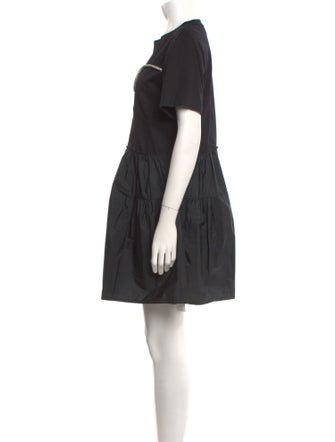 Tanya Taylor Crew Neck Mini Dress