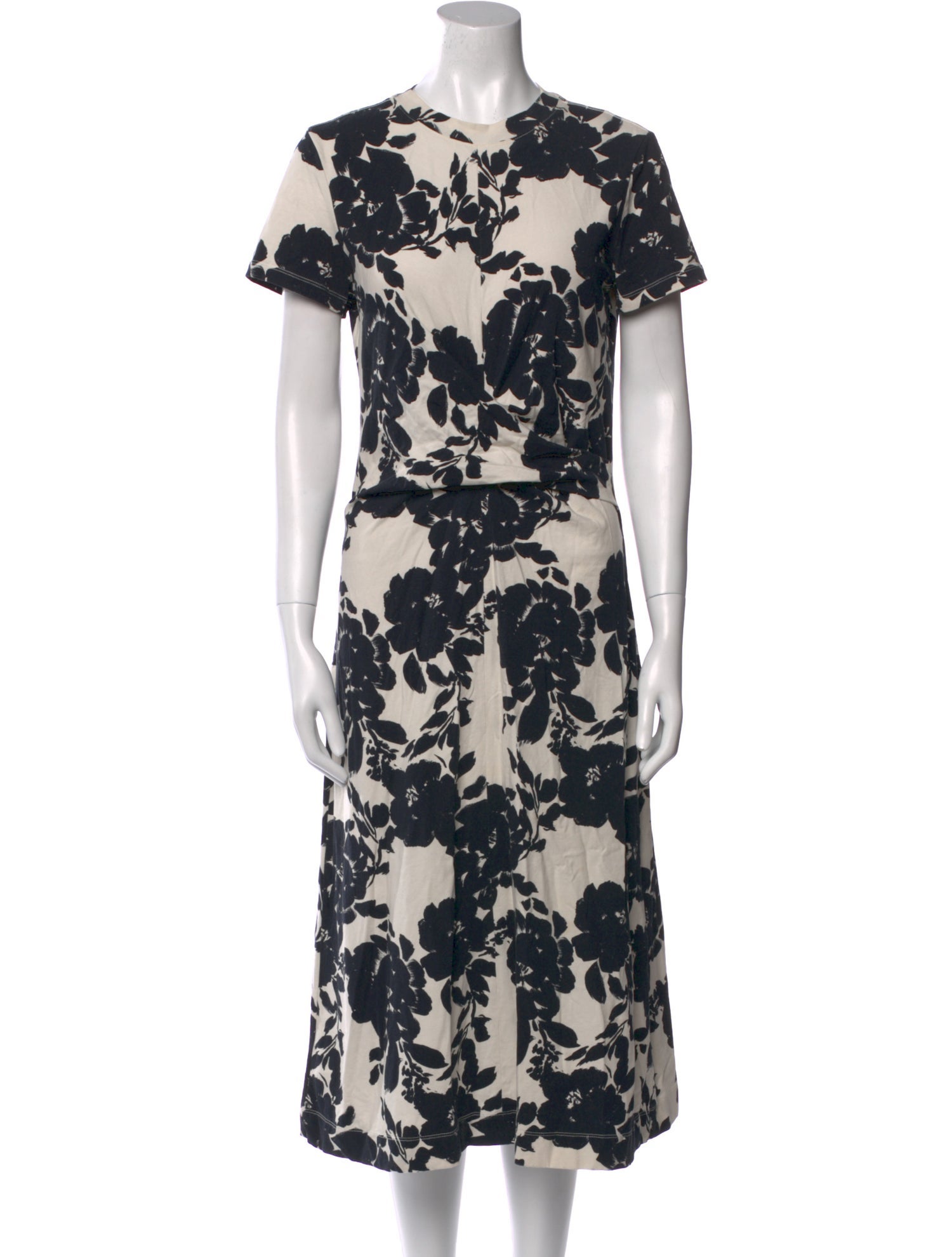 Tanya Taylor Floral Print Midi Length Dress