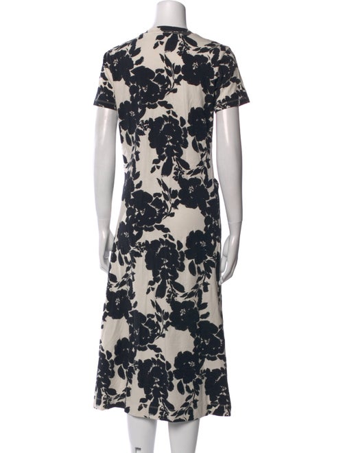 Tanya Taylor Floral Print Midi Length Dress