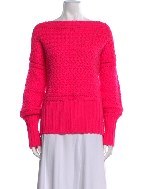 Tanya Taylor Wool Bateau Neckline Sweater
