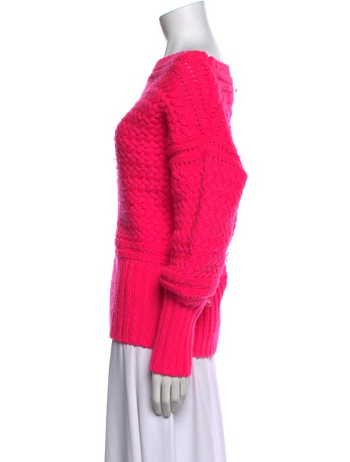 Tanya Taylor Wool Bateau Neckline Sweater