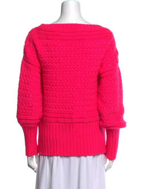 Tanya Taylor Wool Bateau Neckline Sweater